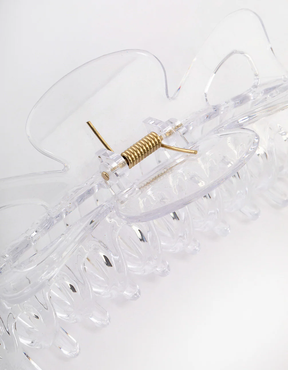 Acrylic Clear Triangle Cut Out Claw Clip - Image 3