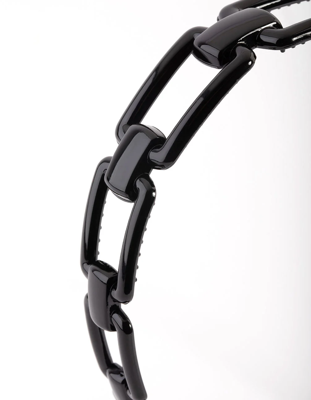 Black Chain Detailed Headband - Image 2