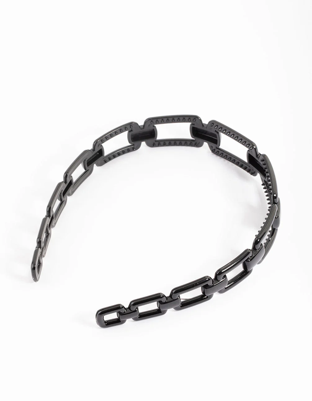 Black Chain Detailed Headband - Image 3