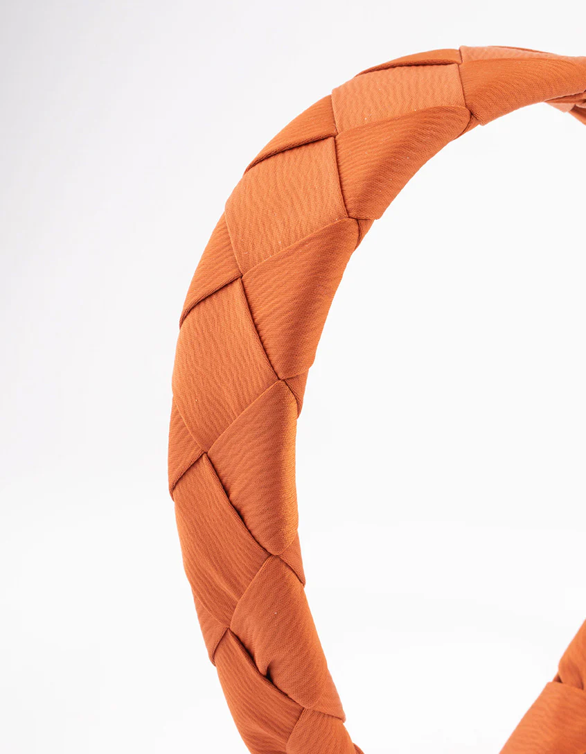 Copper Fabric Cross Wave Headband - Image 2