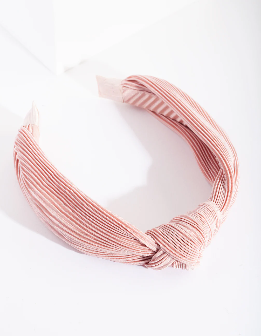 Pink Pleated Turban Headband - Image 5