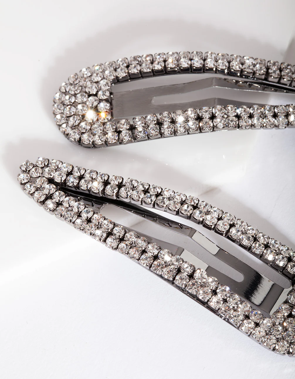 Gunmetal Snap Hair Clip Duo - Image 4