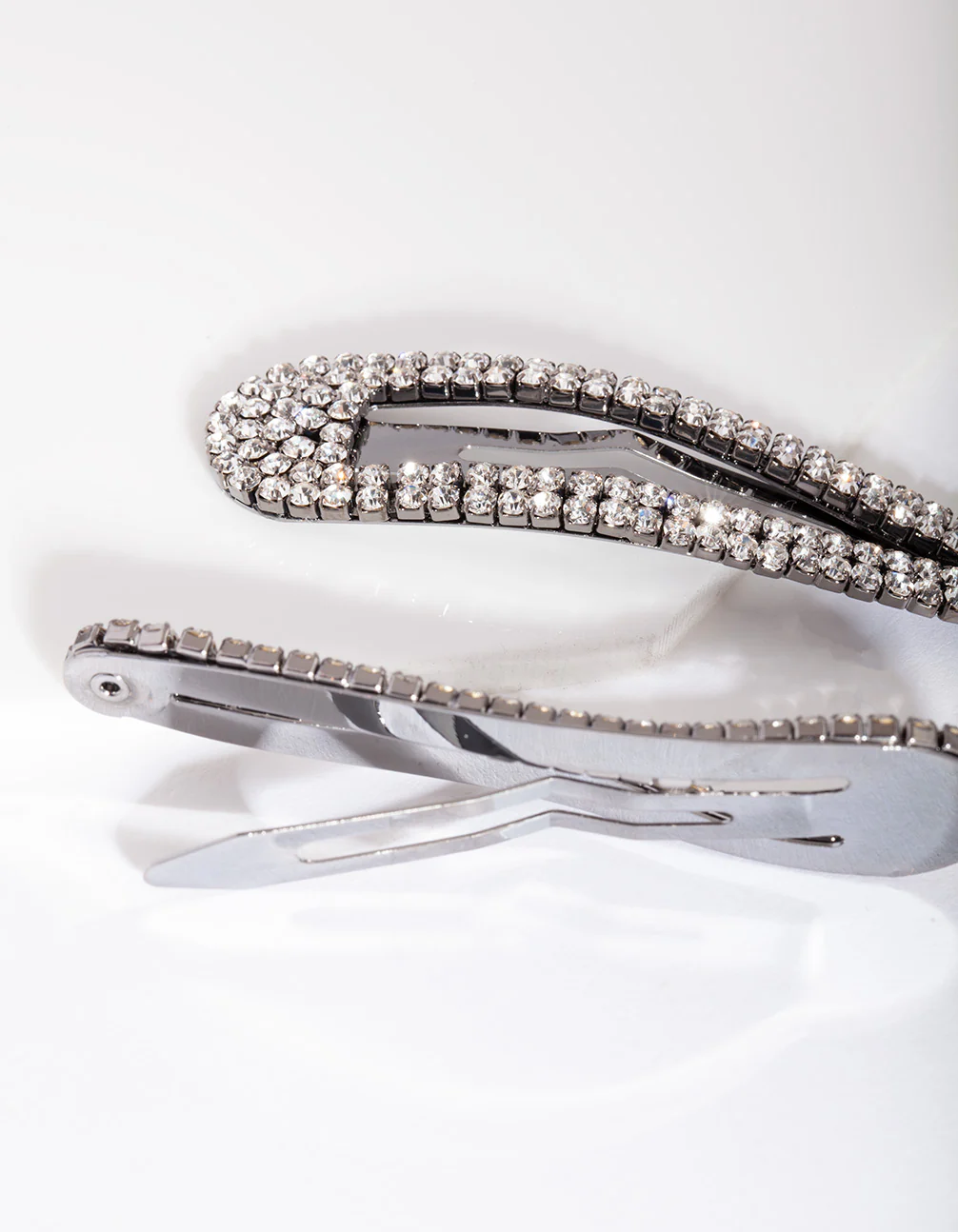 Gunmetal Snap Hair Clip Duo - Image 5