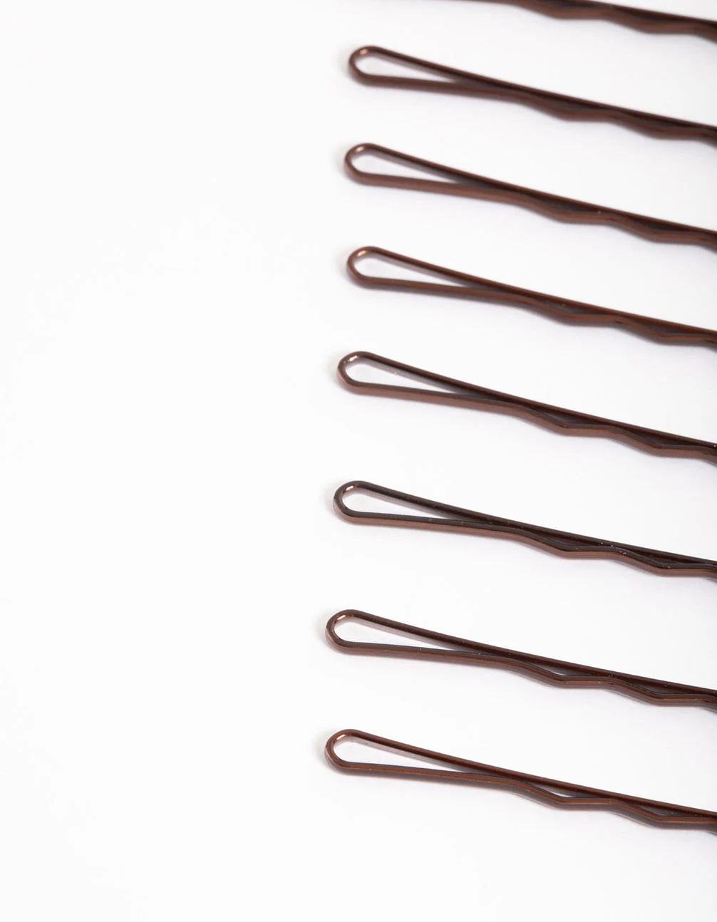 Coated Brown Bobby Pin 10-Pack - Image 2
