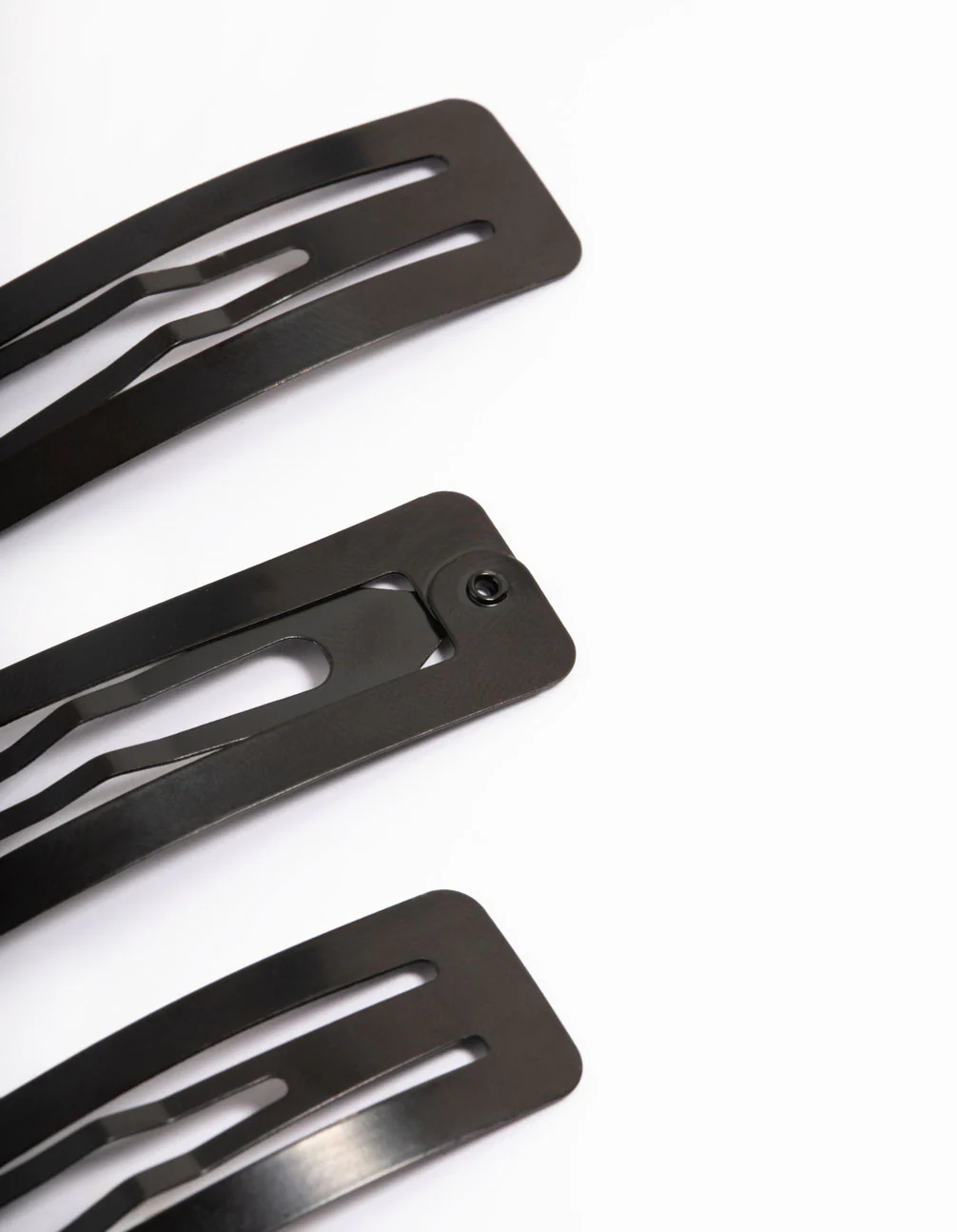 Coated Black Large Rectangle Snap Clip Pack - Image 2