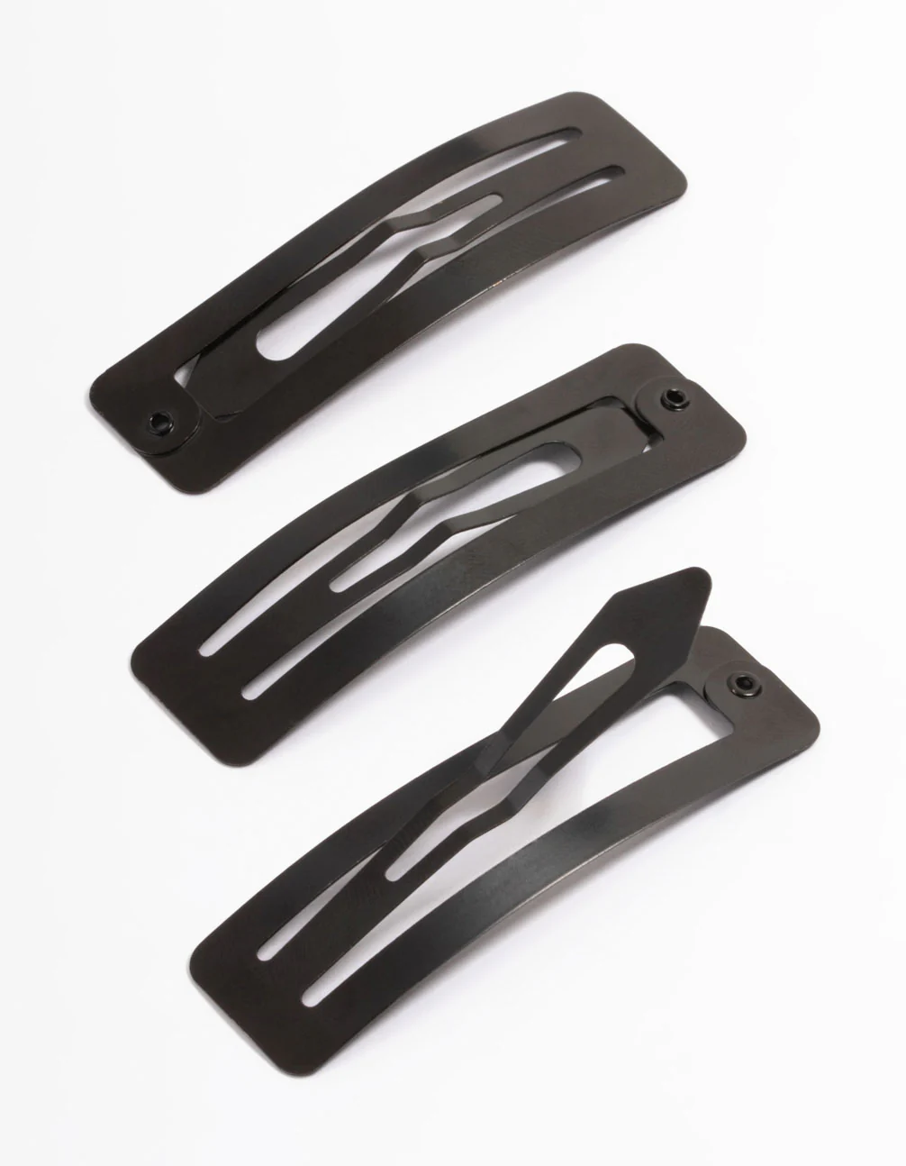 Coated Black Large Rectangle Snap Clip Pack - Image 3