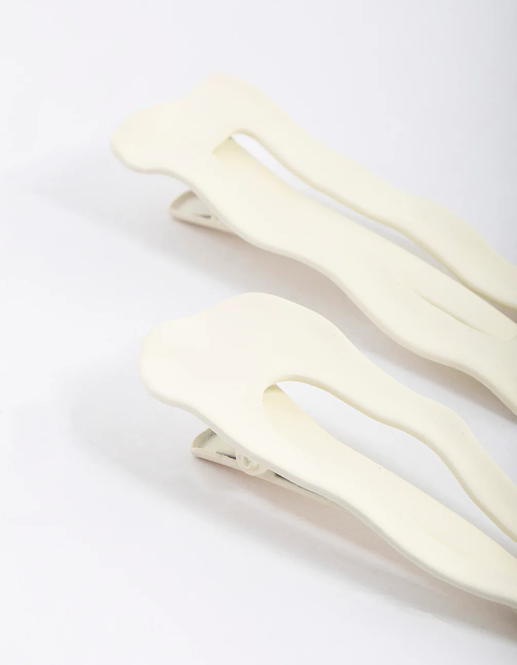 Cream Coated Wrap Mixed Hair Clip Pack - Image 2