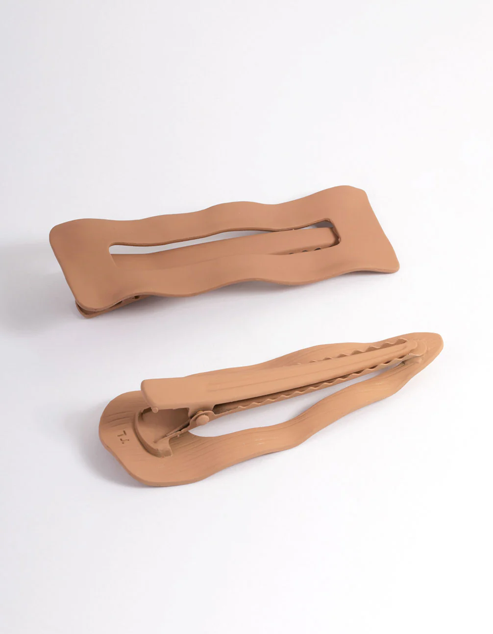 Coated Neutral Mixed Hair Clips Pack - Image 3