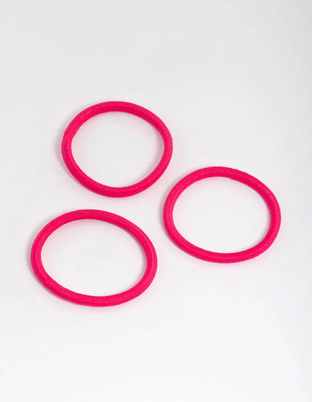 Fuchsia Fabric Classic Hair Tie Pack - Image 3