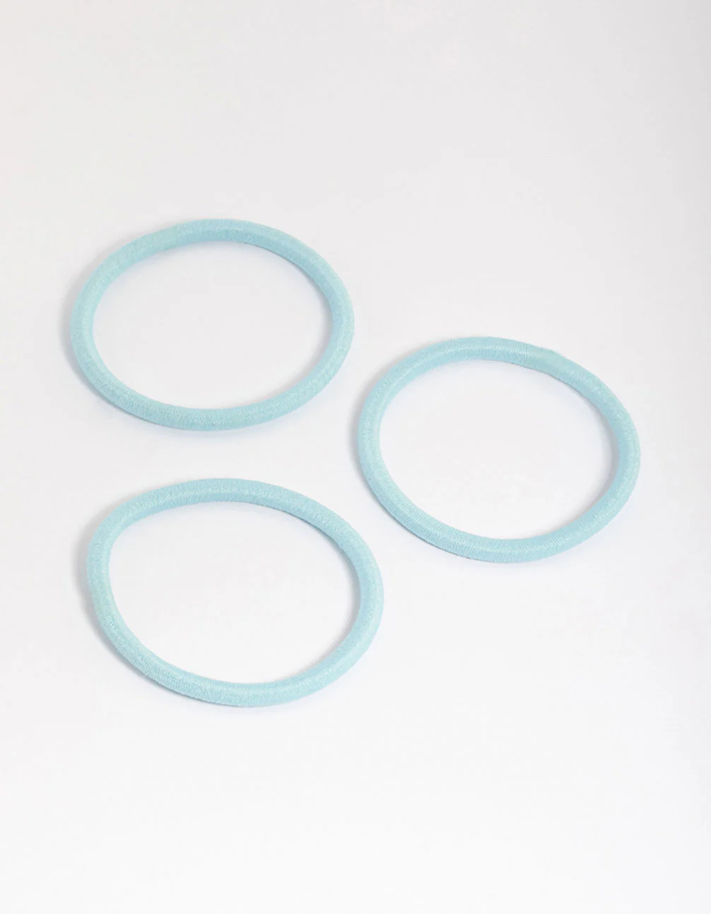 Blue Fabric Classic Hair Tie Pack - Image 3