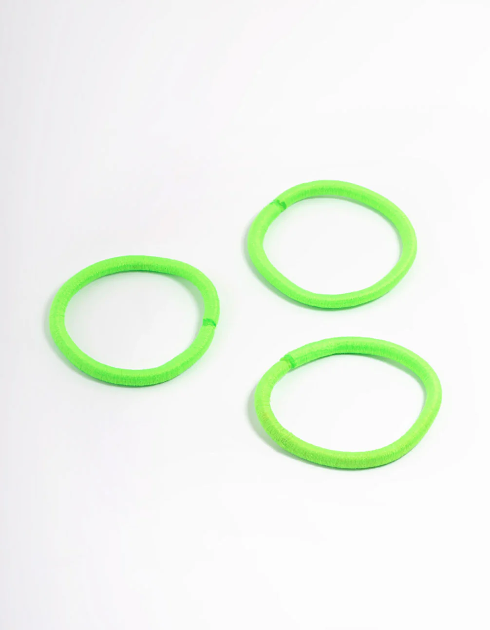 Green Fabric Classic Hair Tie Pack - Image 3