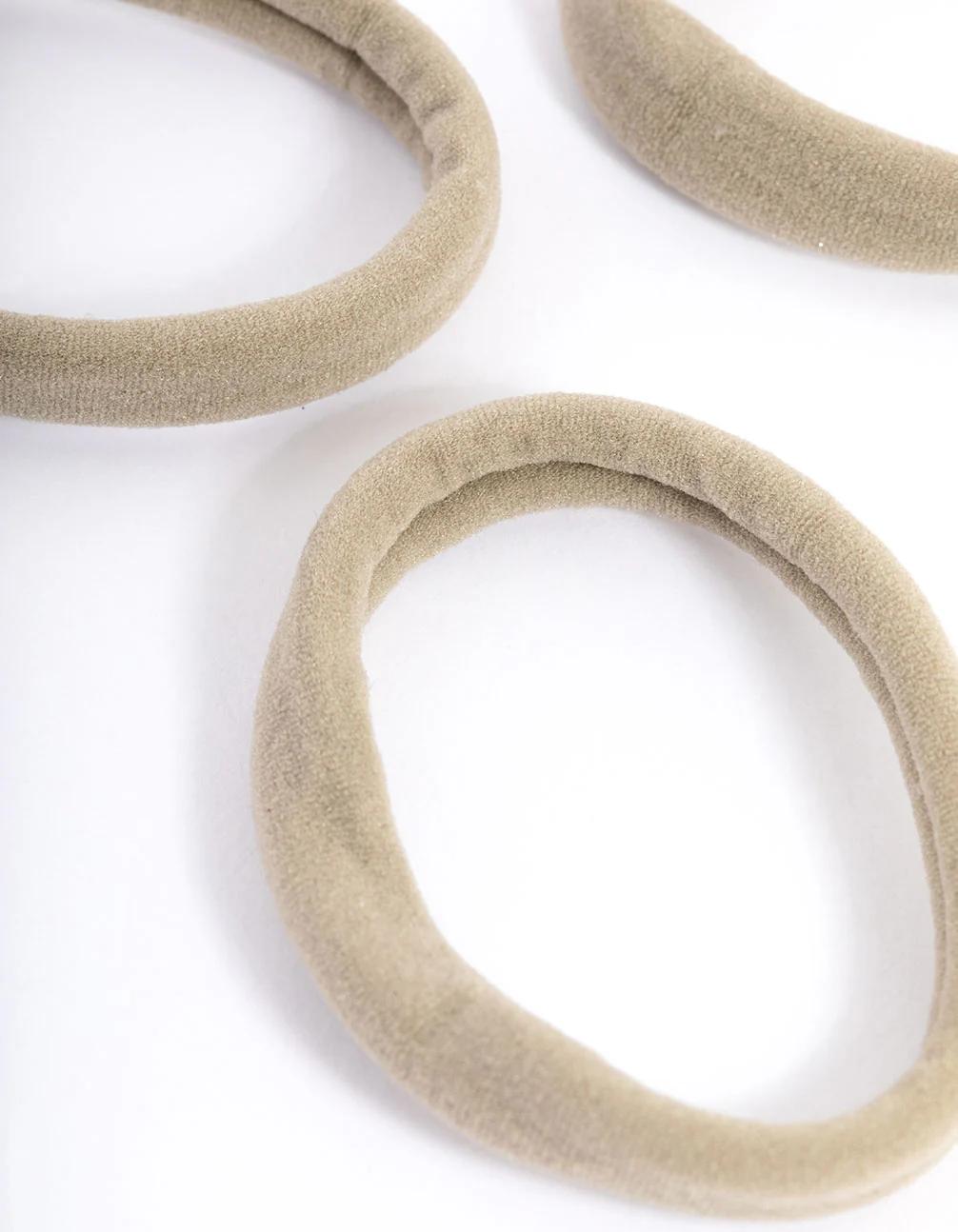 Brown Fabric Hair Tie Pack - Image 2