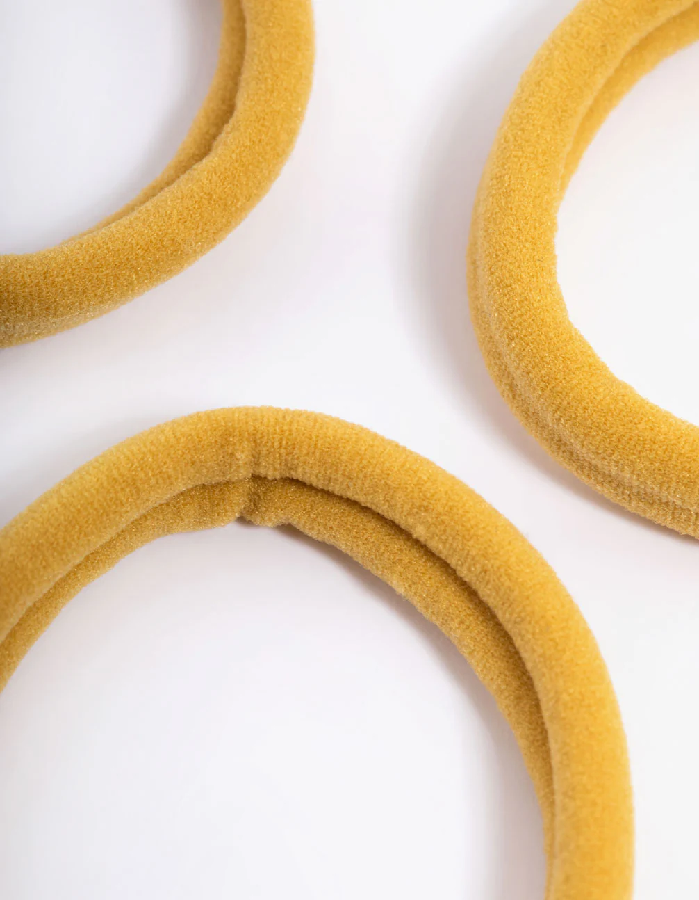 Yellow Fabric Hair Tie Pack - Image 2