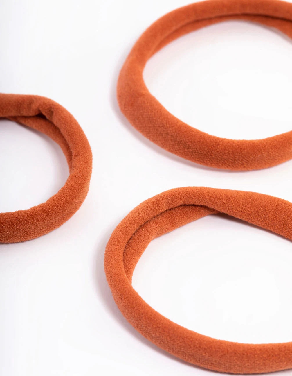 Orange Fabric Hair Tie Pack - Image 2