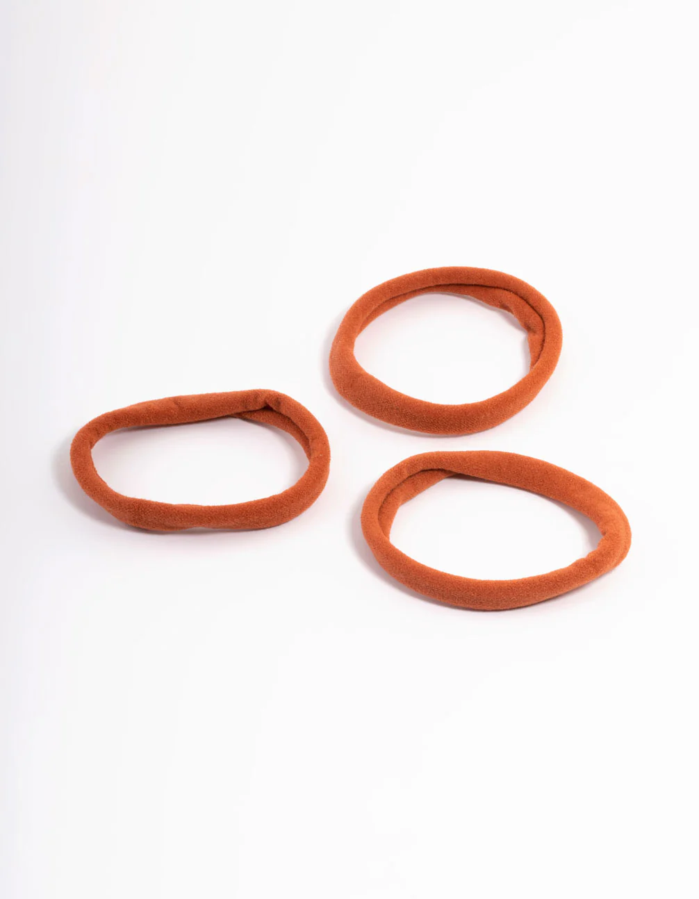 Orange Fabric Hair Tie Pack - Image 3