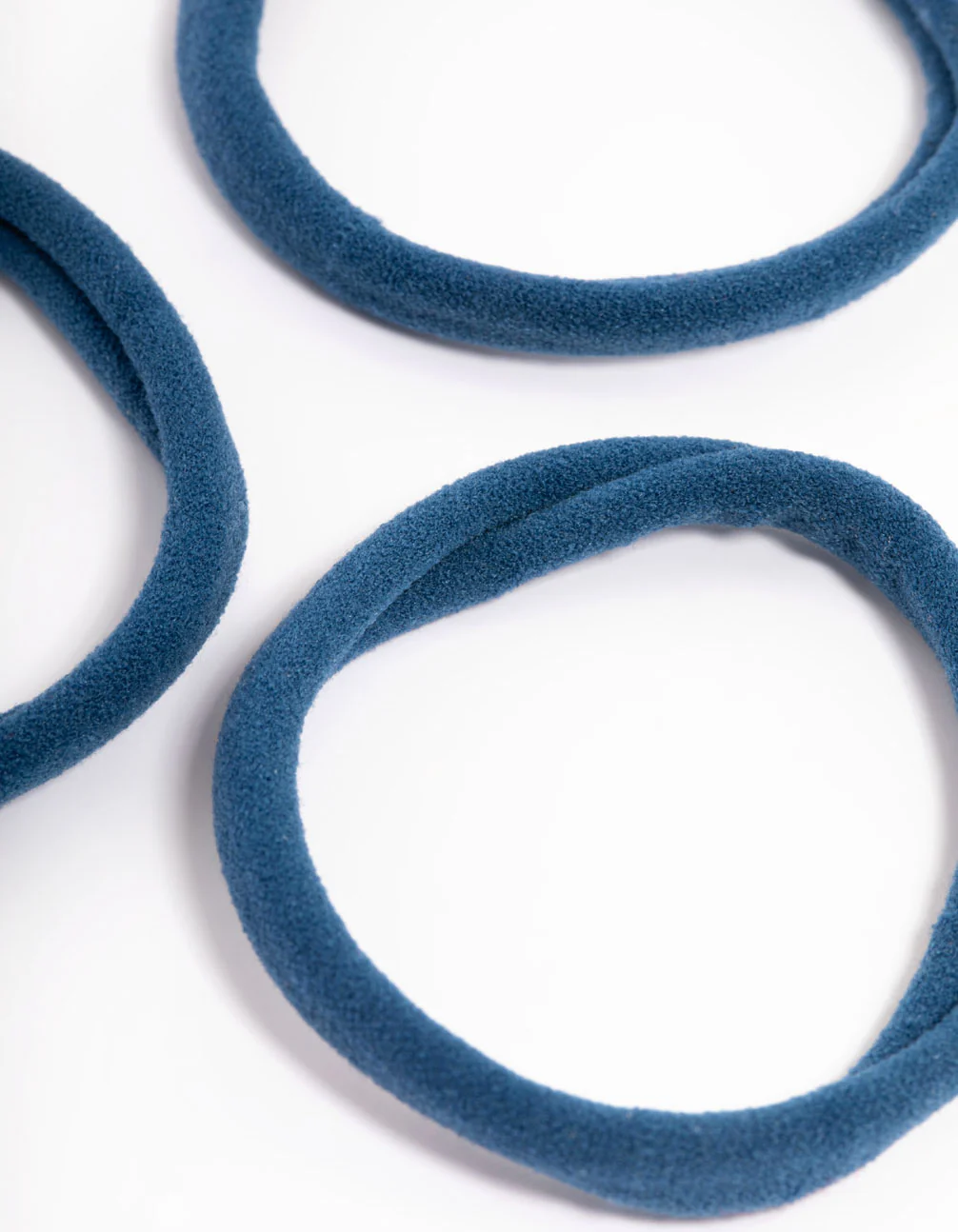 Navy Fabric Hair Tie Pack - Image 2