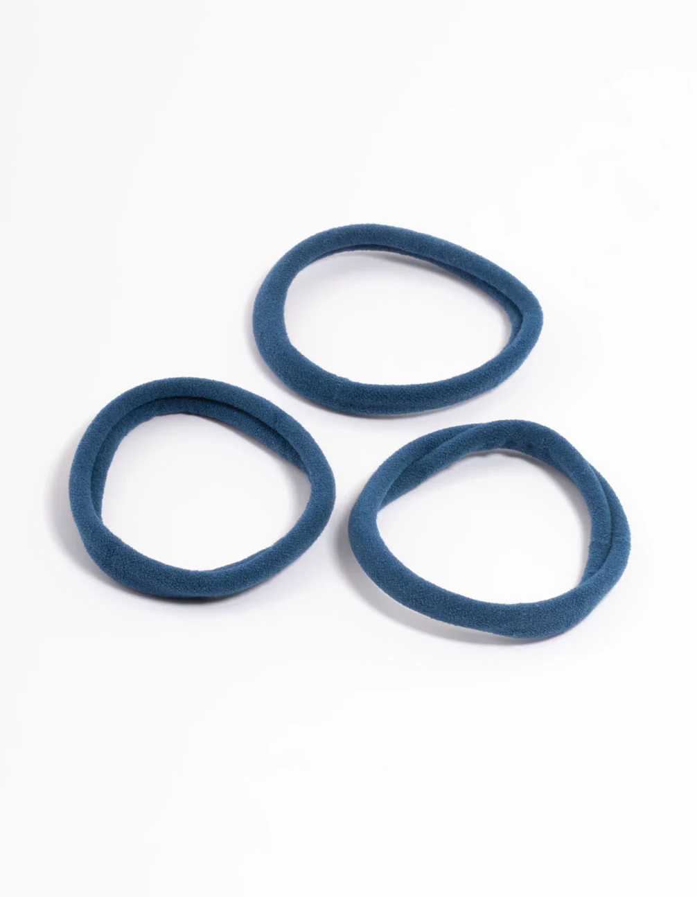 Navy Fabric Hair Tie Pack - Image 3