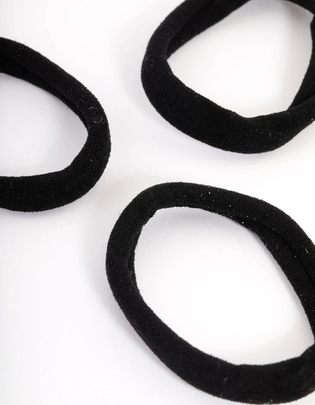 Black Fabric Hair Tie Pack - Image 2