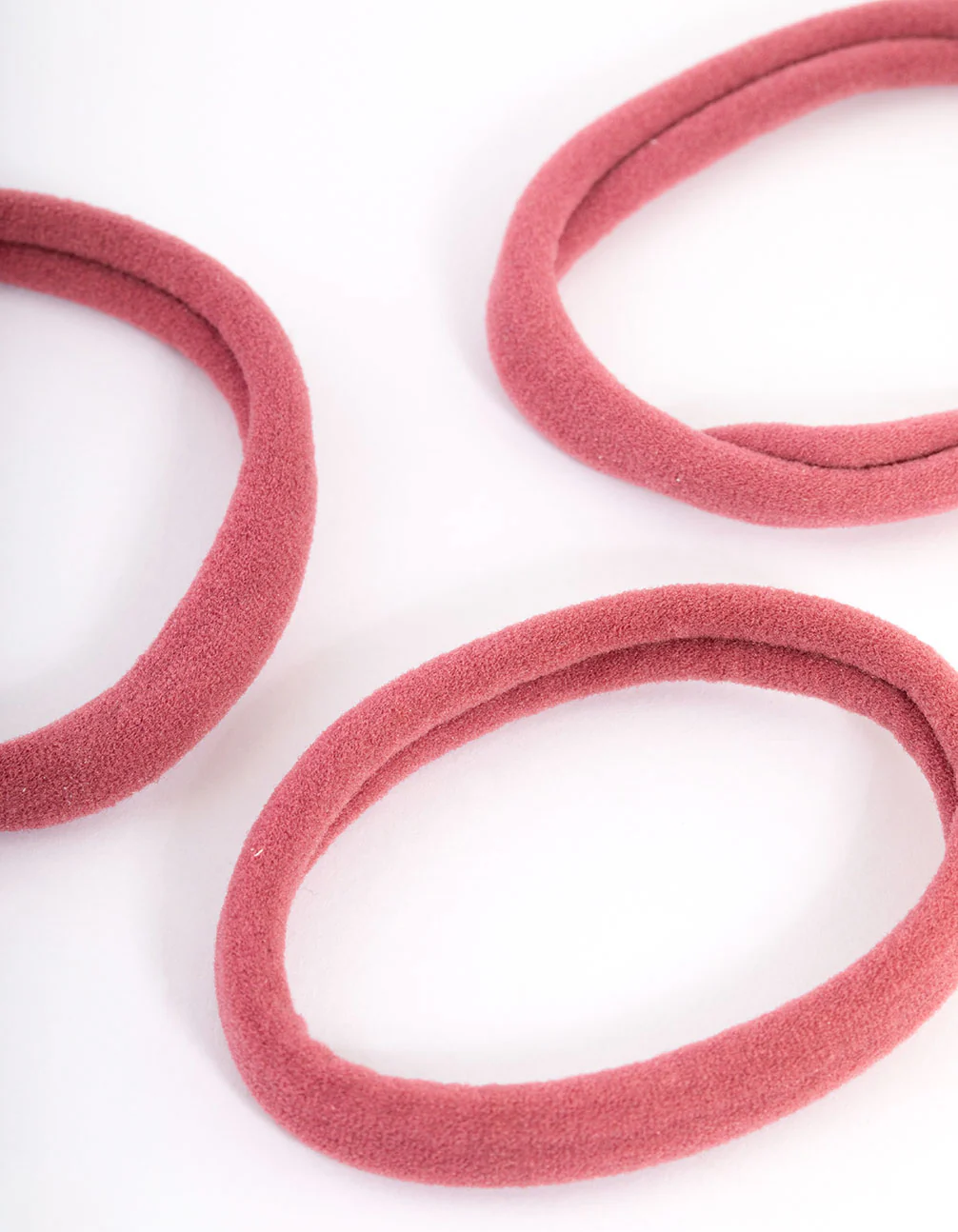 Maroon Fabric Hair Tie Pack - Image 2