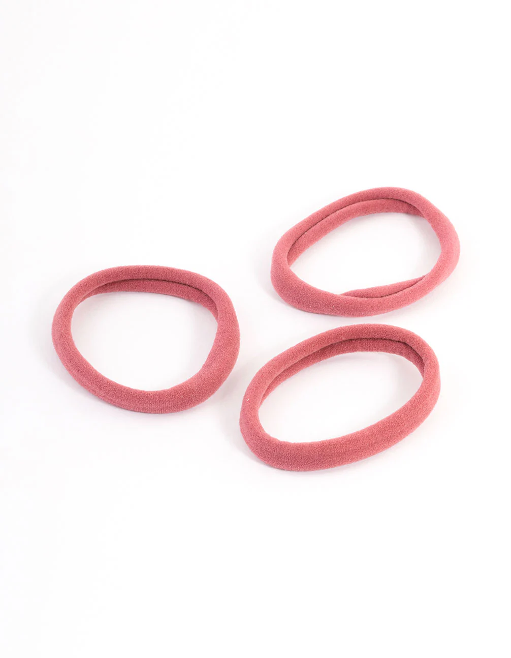 Maroon Fabric Hair Tie Pack - Image 3