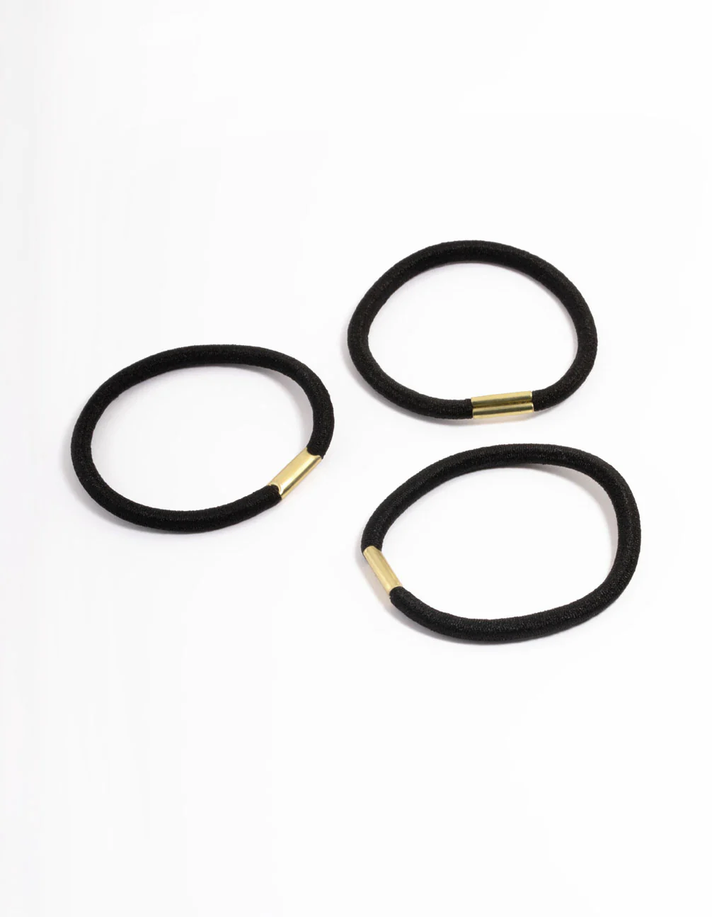 Black Fabric Multi Clamp Hair Tie Pack - Image 3