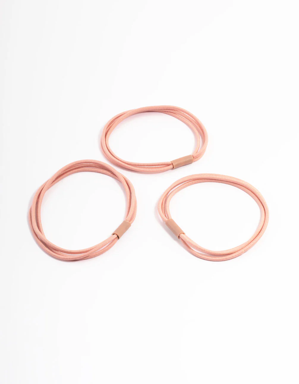 Blush Fabric Hair Tie Pack - Image 3