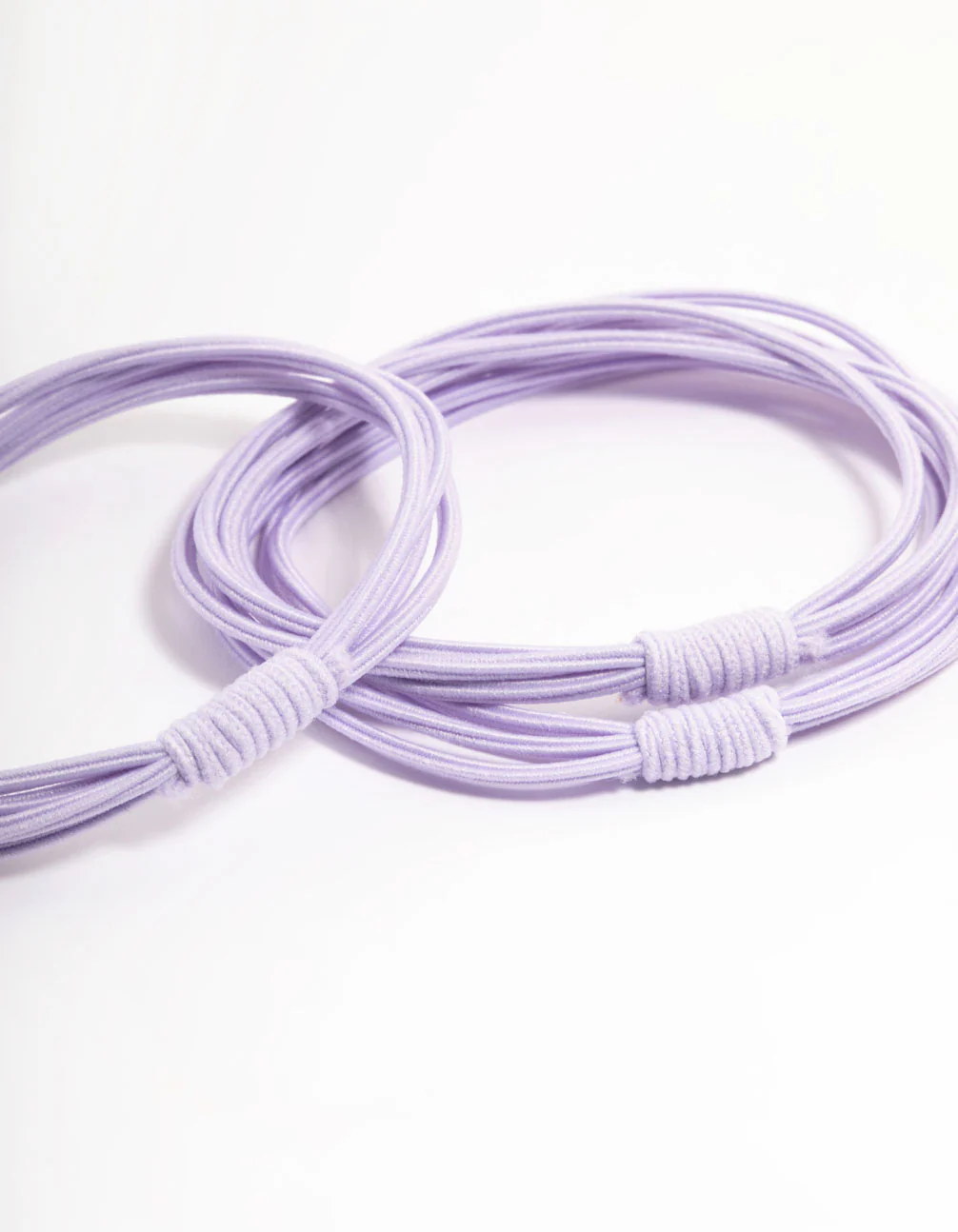 Purple Fabric Hair Tie Pack - Image 2