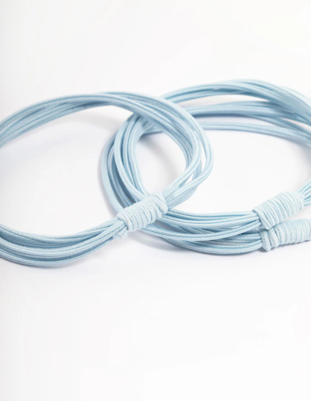Blue Fabric Hair Tie Pack - Image 2