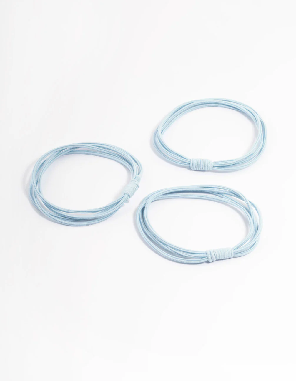 Blue Fabric Hair Tie Pack - Image 3