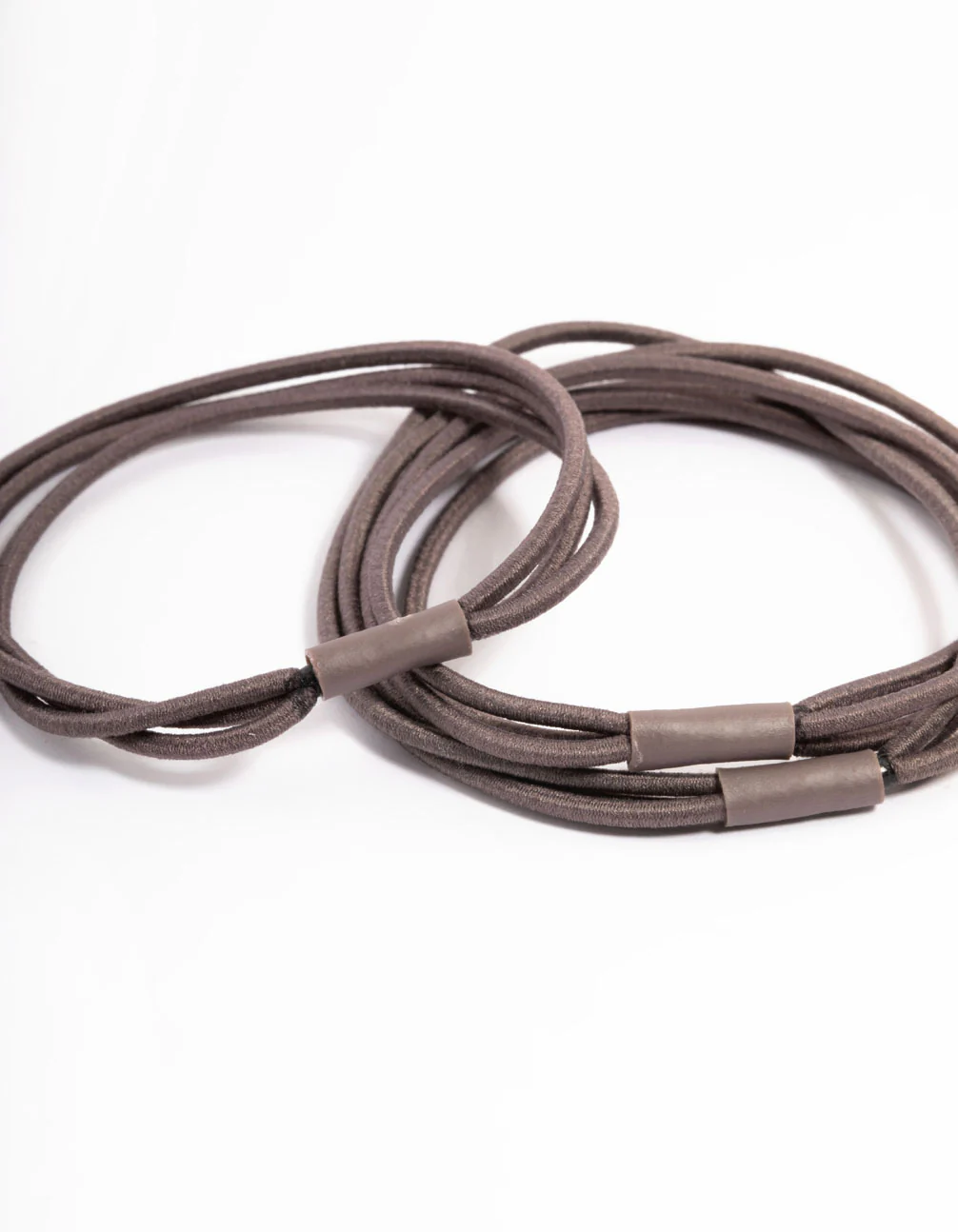 Brown Fabric Hair Tie Pack - Image 2