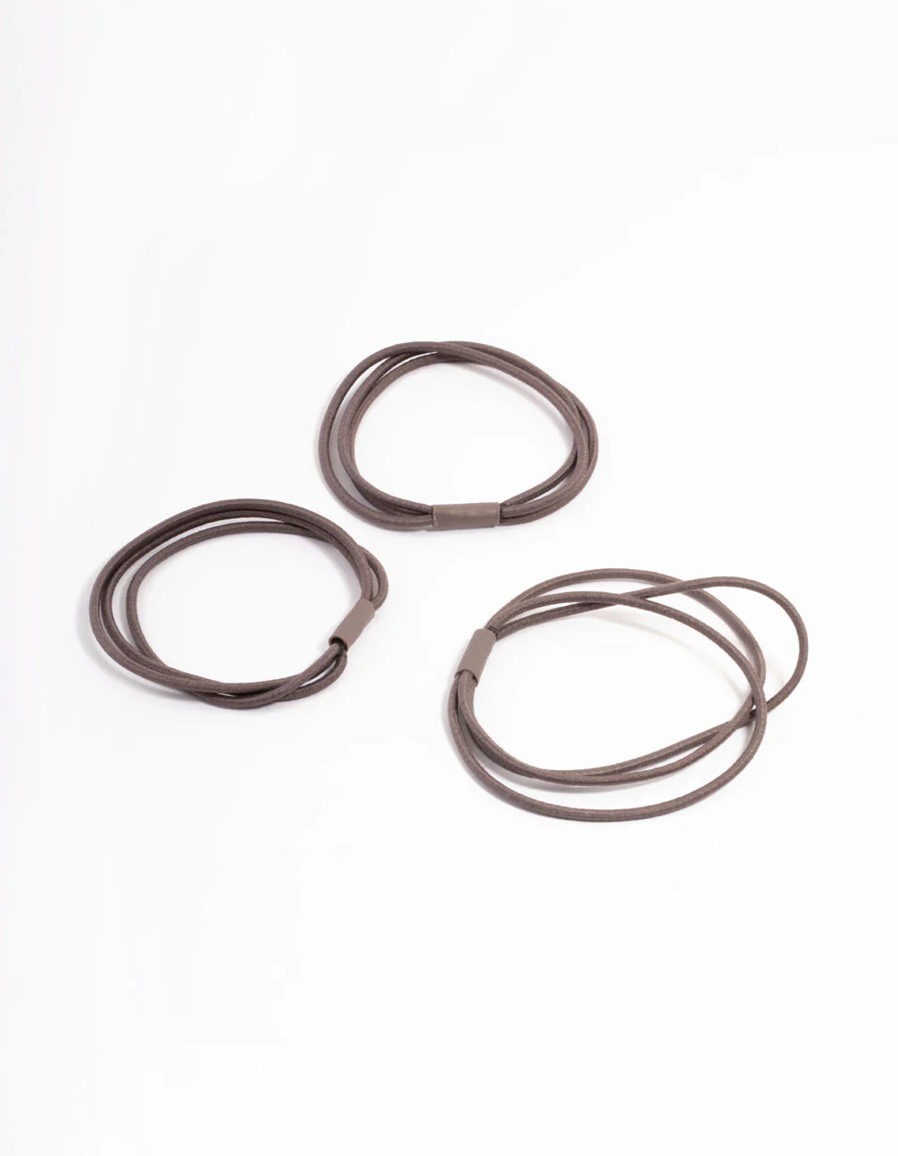 Brown Fabric Hair Tie Pack - Image 3