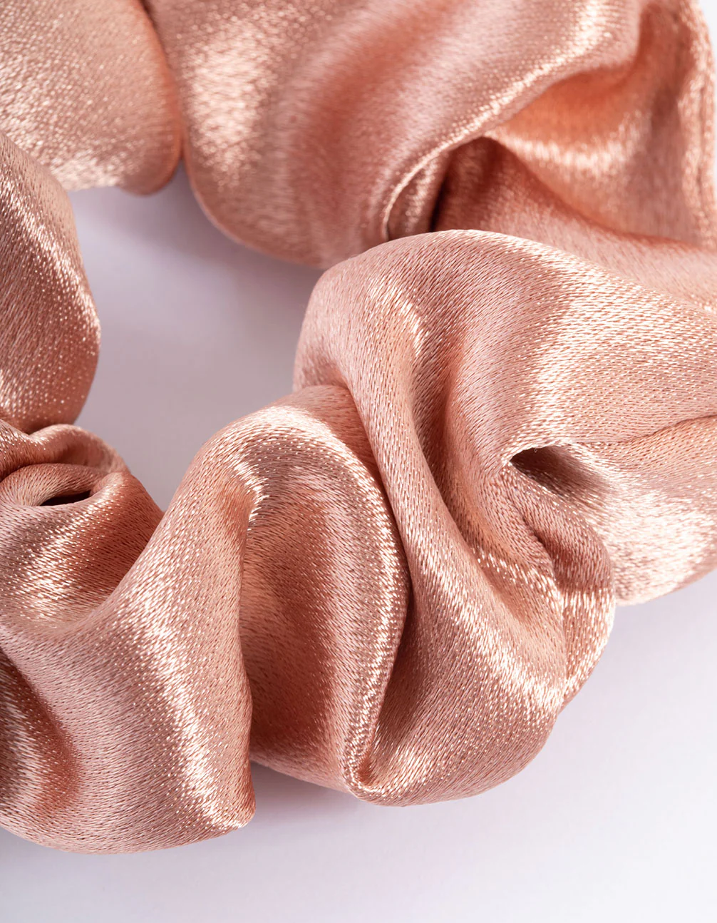 Blush Fabric Satin Scrunchie - Image 2