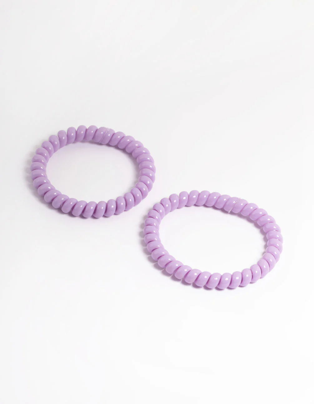 Purple Plastic Narrow Hair Spiral Pack - Image 3