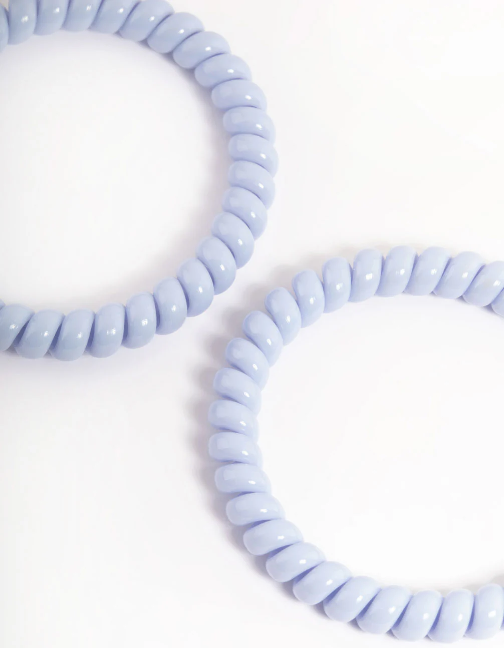 Blue Plastic Narrow Hair Spiral Pack - Image 2