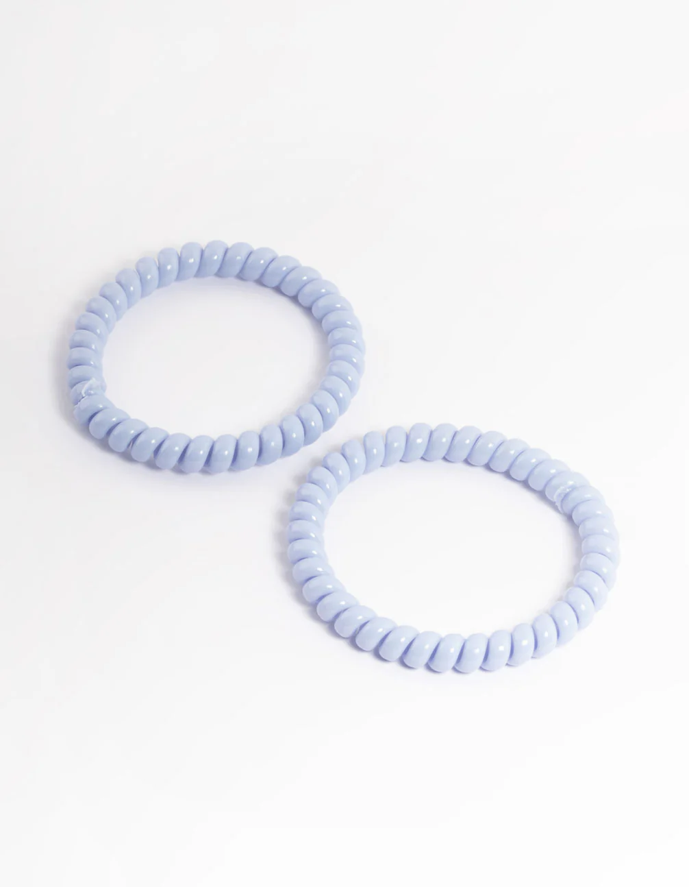 Blue Plastic Narrow Hair Spiral Pack - Image 3