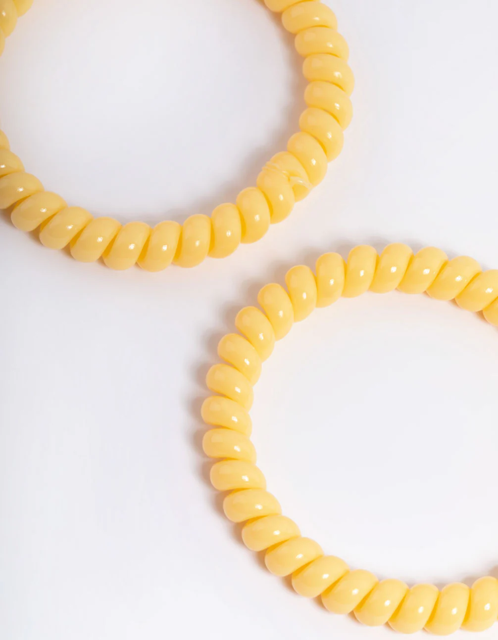 Yellow Plastic Narrow Hair Spiral Pack - Image 2