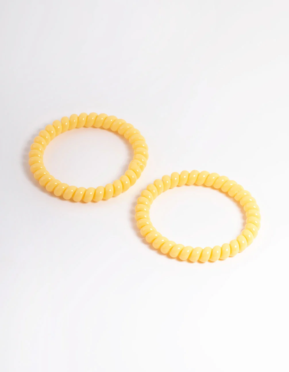 Yellow Plastic Narrow Hair Spiral Pack - Image 3