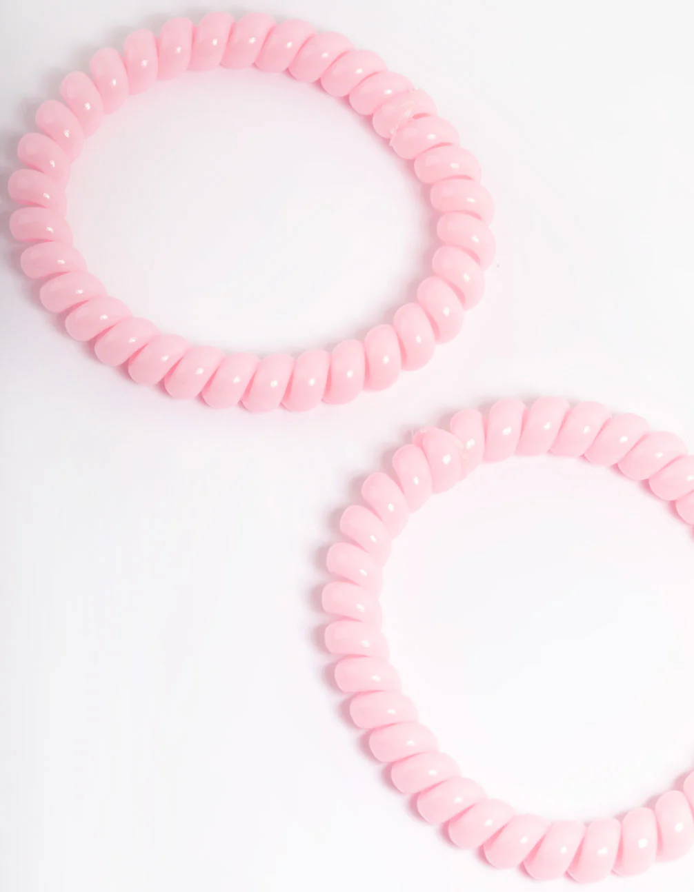 Pink Plastic Narrow Hair Spiral Pack - Image 2