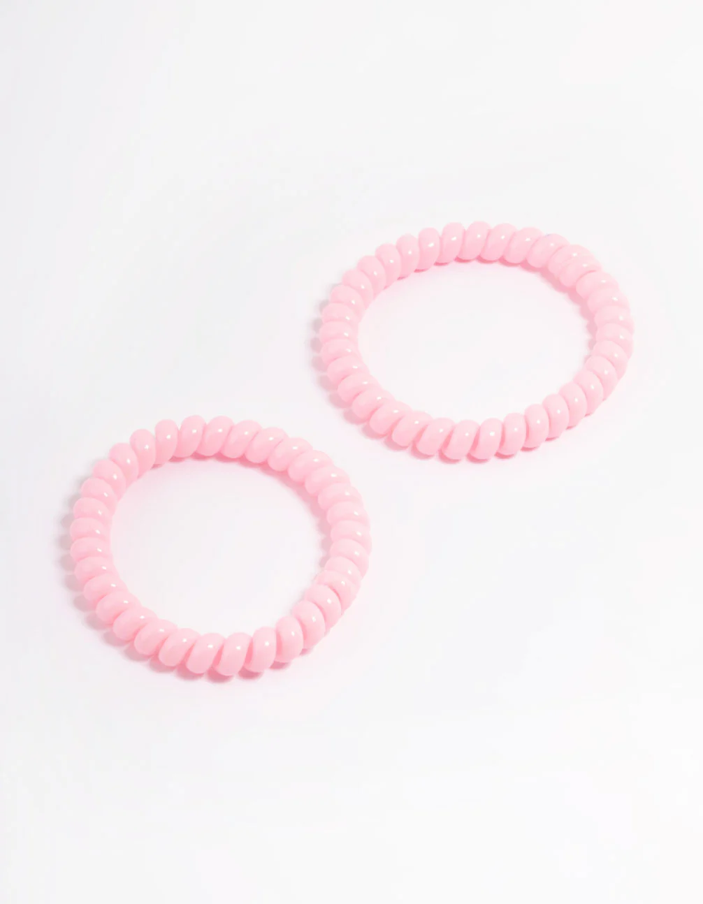 Pink Plastic Narrow Hair Spiral Pack - Image 3