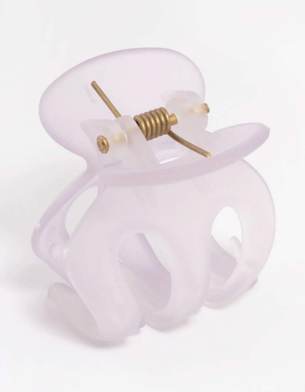 Lilac Three Prong Mini Hair Claw Clip - Image 2