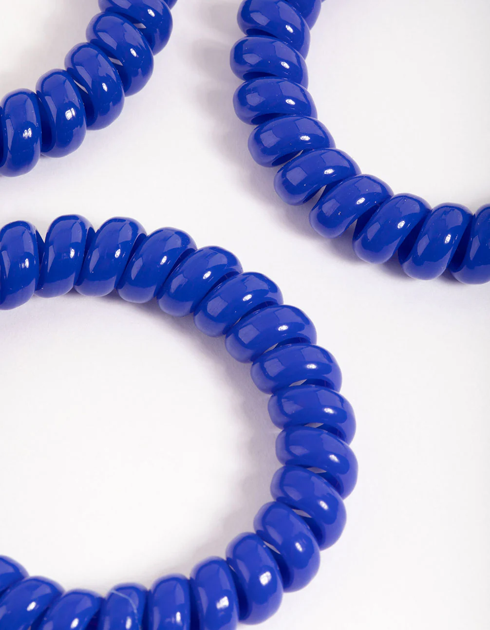 Navy Plastic Large Hair Spiral Pack - Image 2