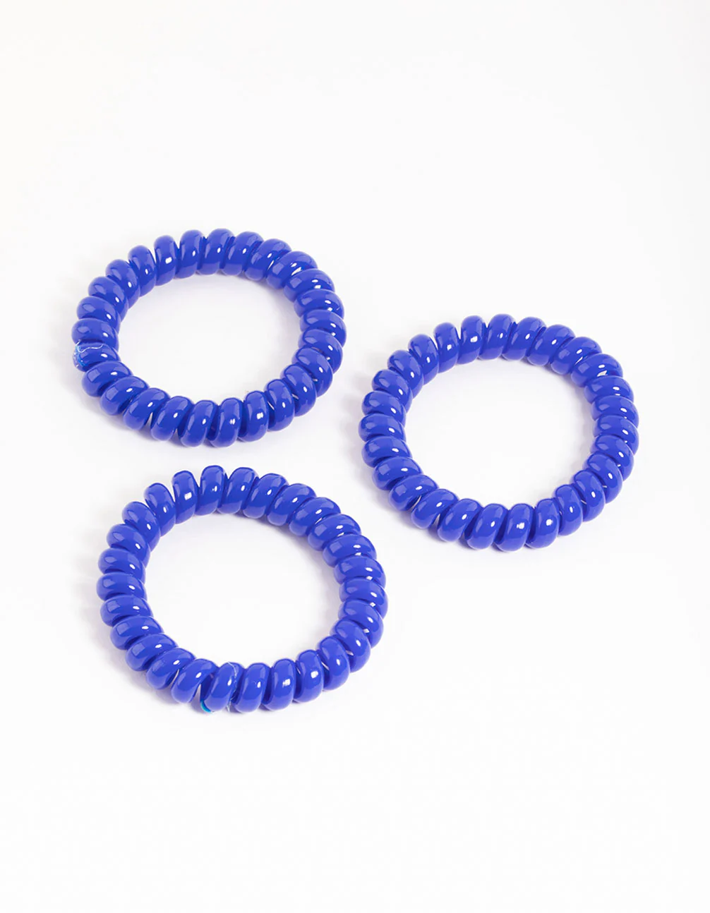 Navy Plastic Large Hair Spiral Pack - Image 3