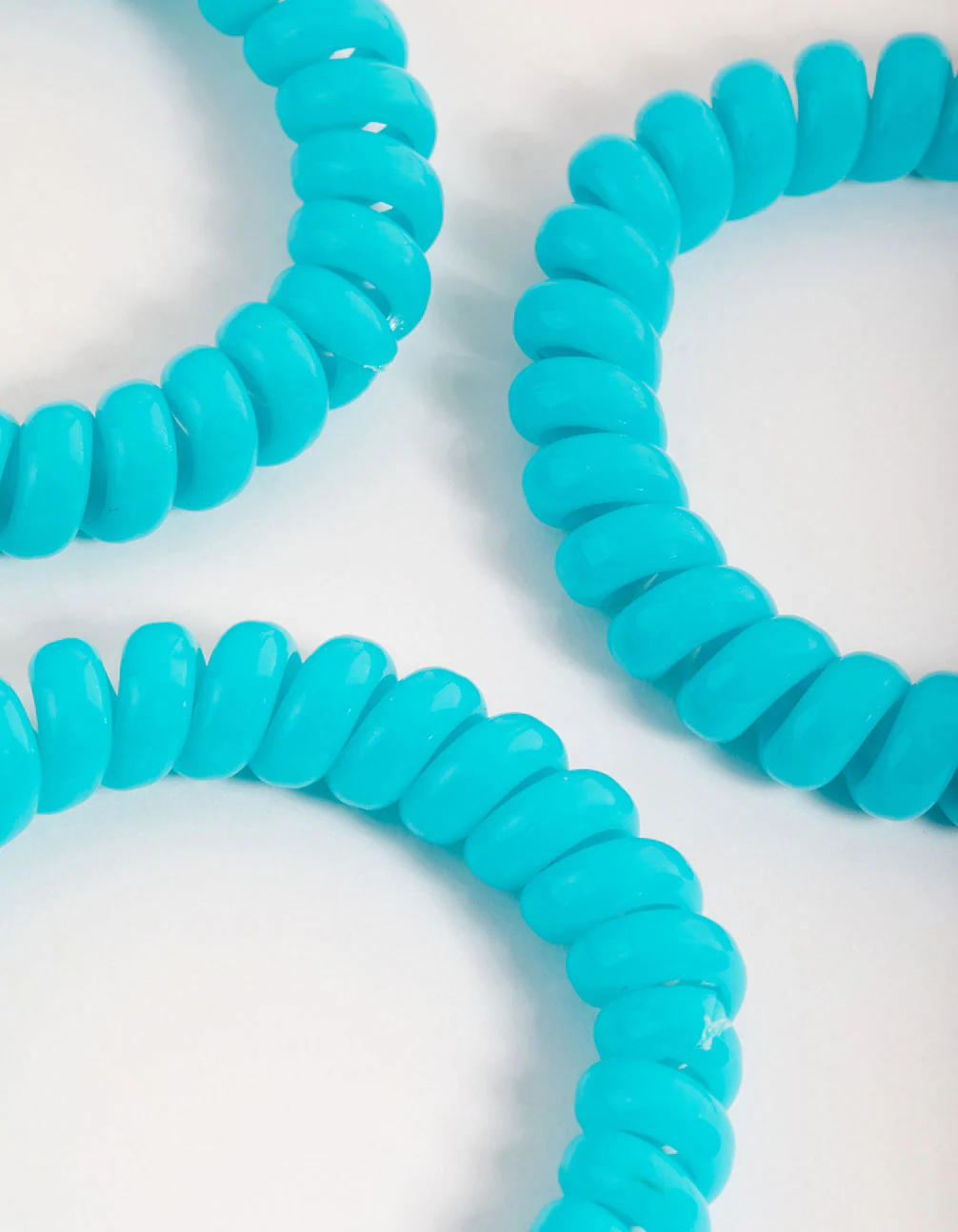 Blue Plastic Large Hair Spiral Pack - Image 2