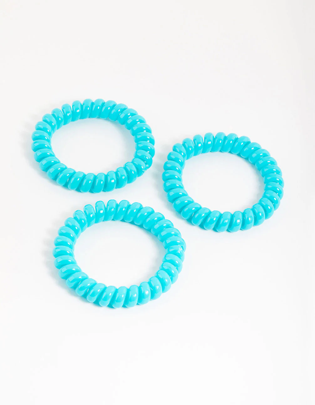 Blue Plastic Large Hair Spiral Pack - Image 3