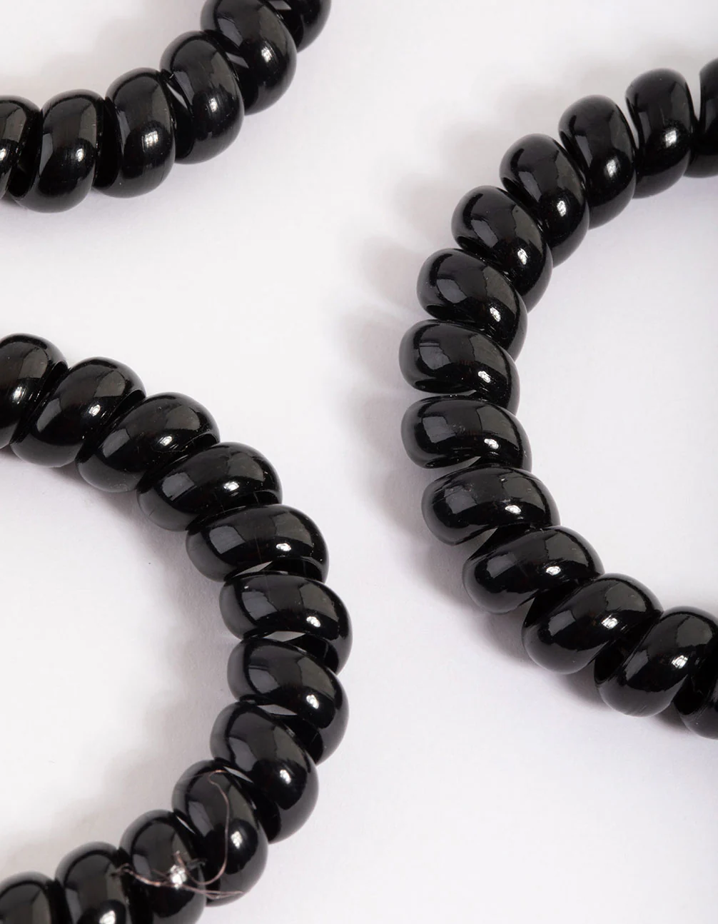 Black Plastic Large Hair Spiral Pack - Image 2