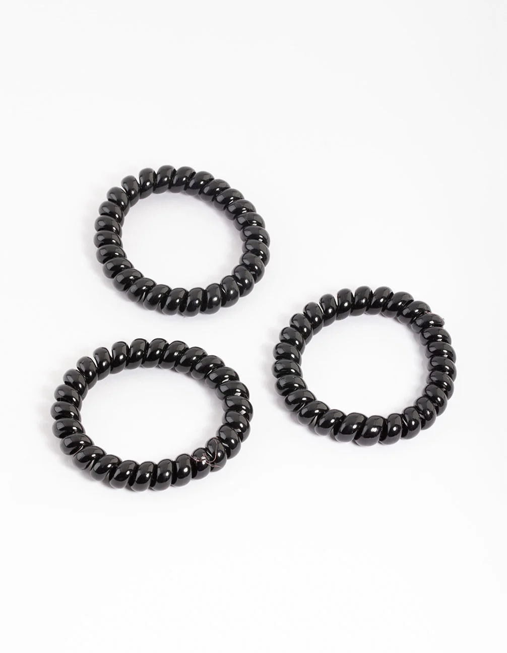 Black Plastic Large Hair Spiral Pack - Image 3