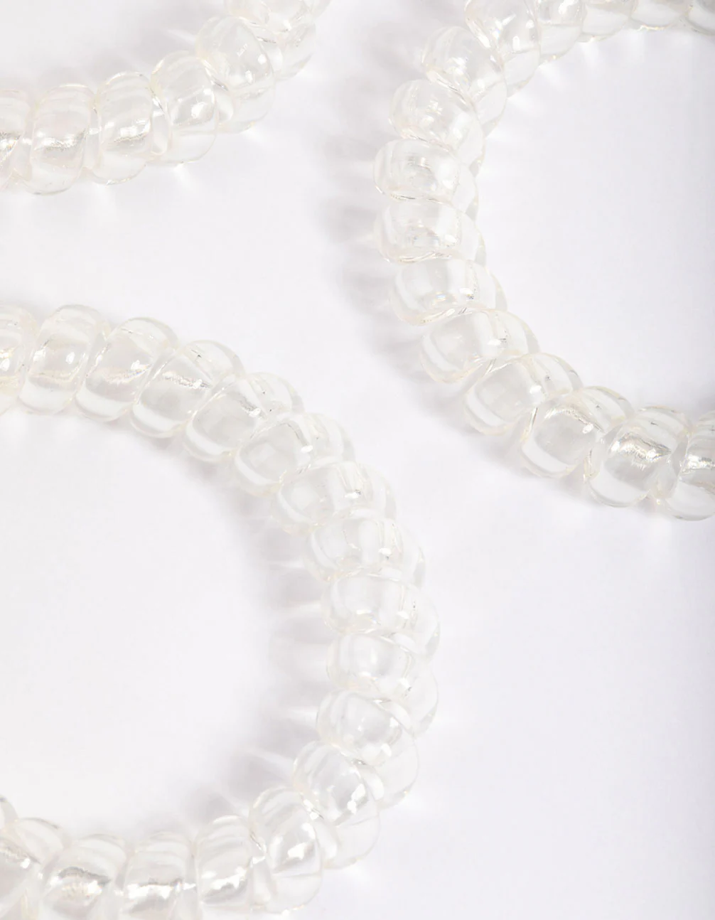 Clear Plastic Large Hair Spiral Pack - Image 2