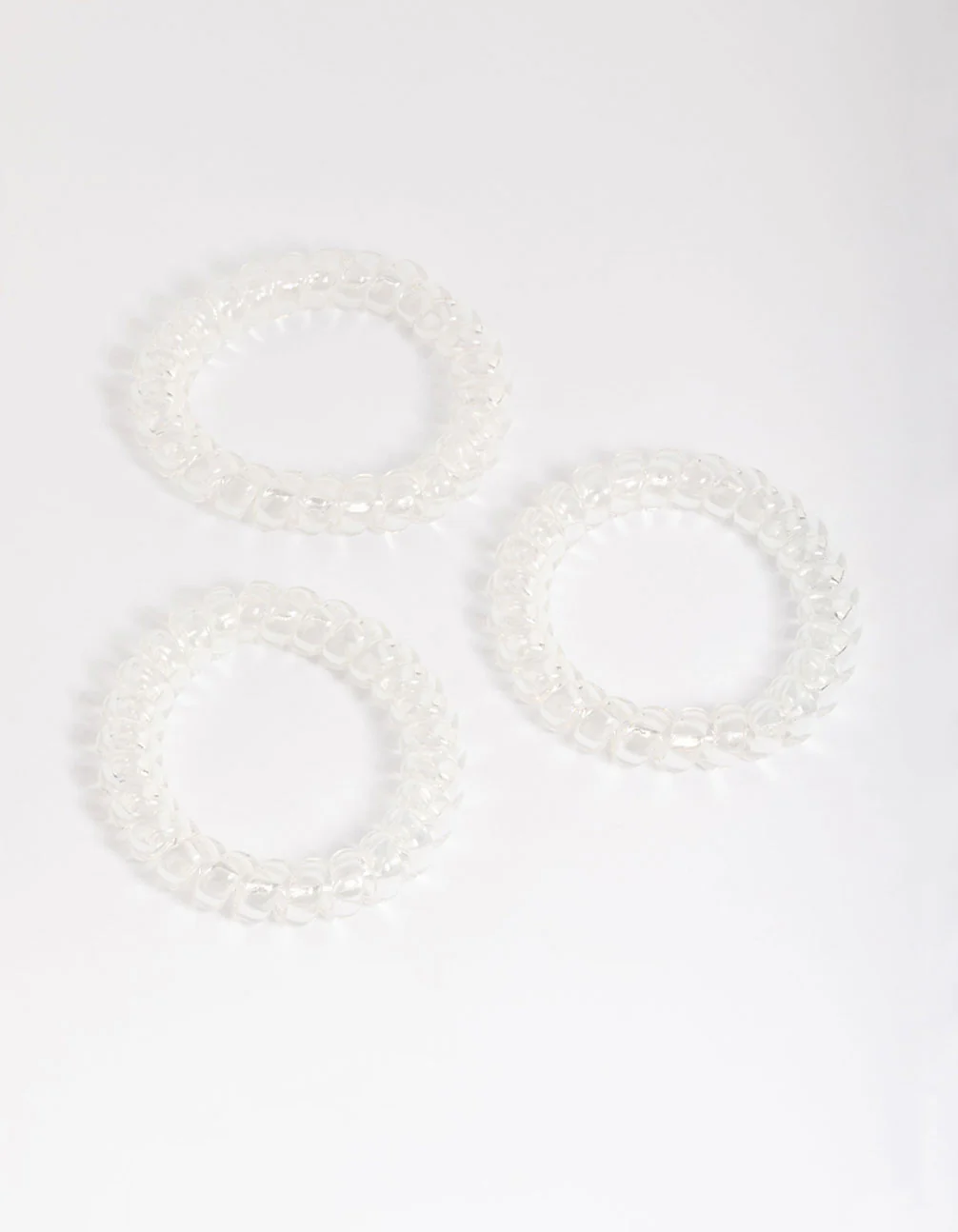 Clear Plastic Large Hair Spiral Pack - Image 3