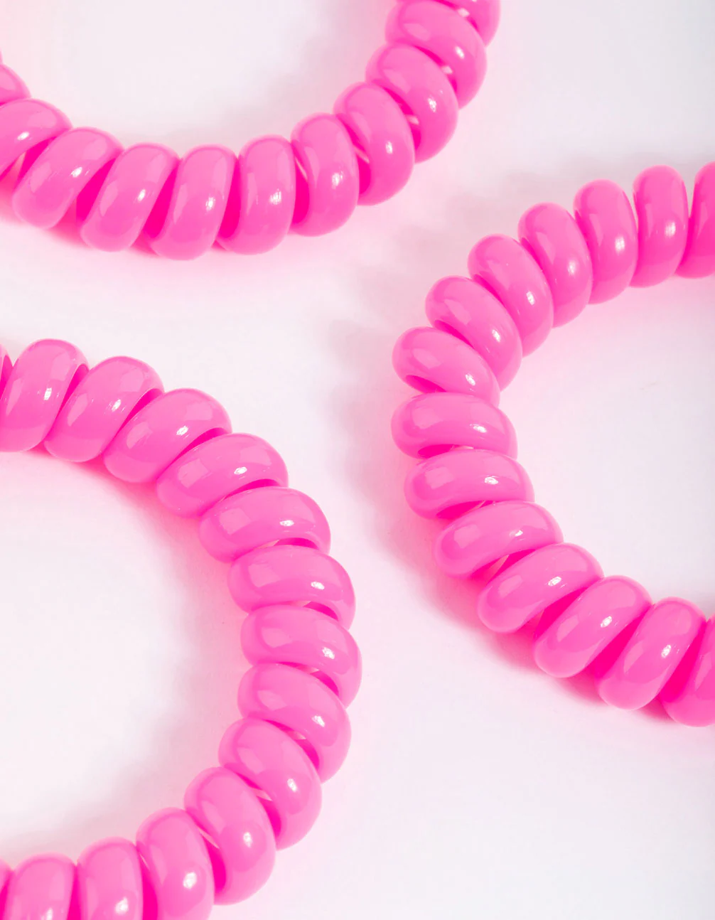 Fuchsia Plastic Large Hair Spiral Pack - Image 3