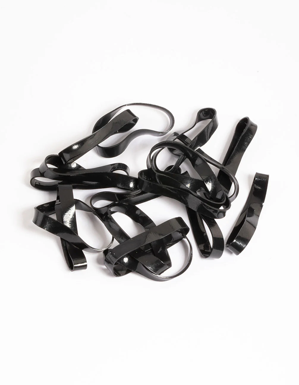 Black Mini Hair Elastics 60-Pack - Image 2